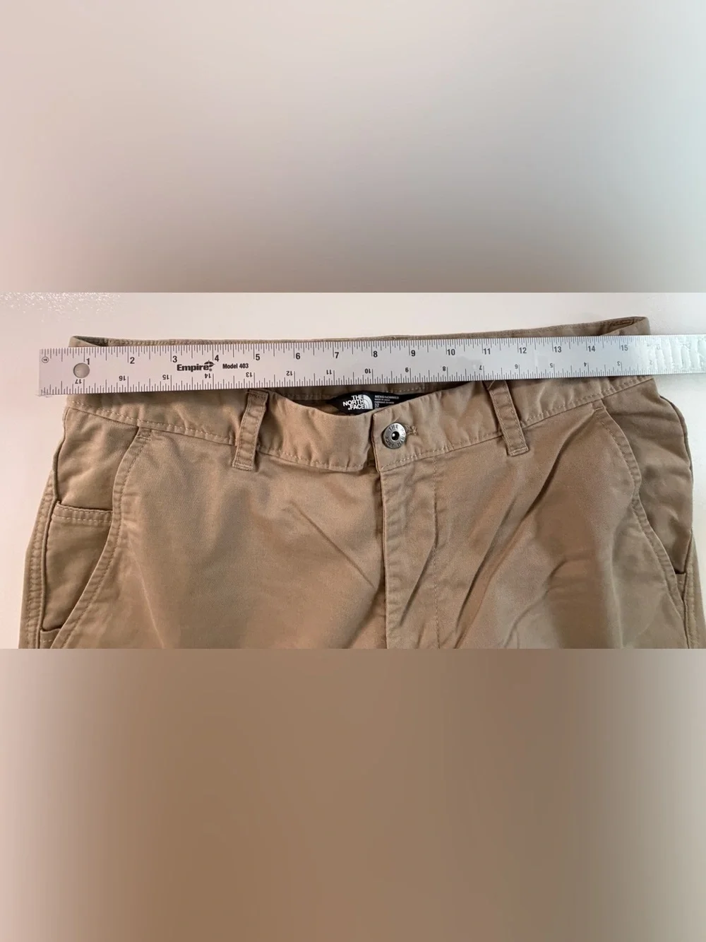 THE NORTH FACE Men’s 32R Khaki Stretch 5 Pocket Pants Cotton Sorona Straight Leg